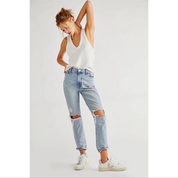 Mother Superior The Dazzler Ankle Lost It Blue Distressed Size 23 NWT - Picture 11 of 13